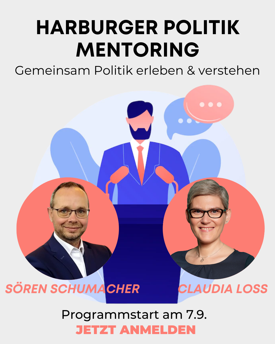 Harburger Politik-Mentoring – Gemeinsam Politik erleben und verstehen (Anmeldeschluss)